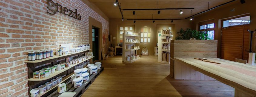 Gnezdo - trgovina z naravnimi gradbenimi materiali