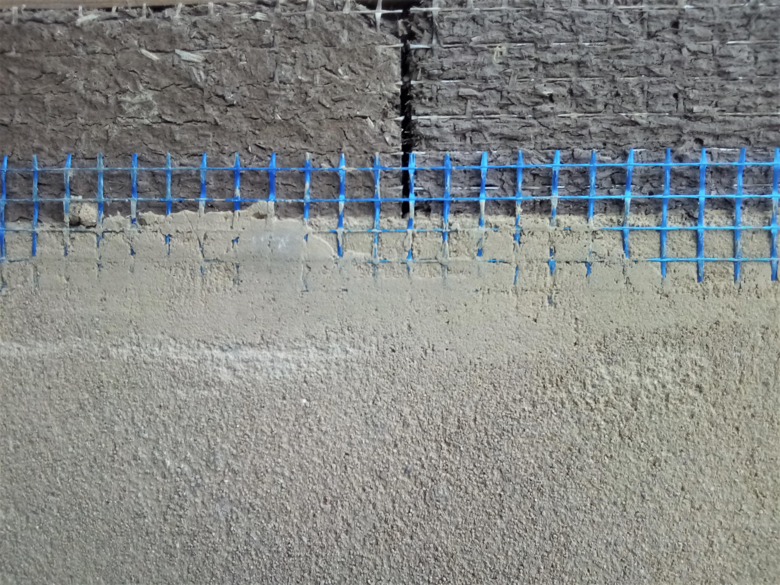 IMG_20230125_150644_662_2 Lahka suhomontažna plošča - bandažiranje s finim ilovnatim ometom.